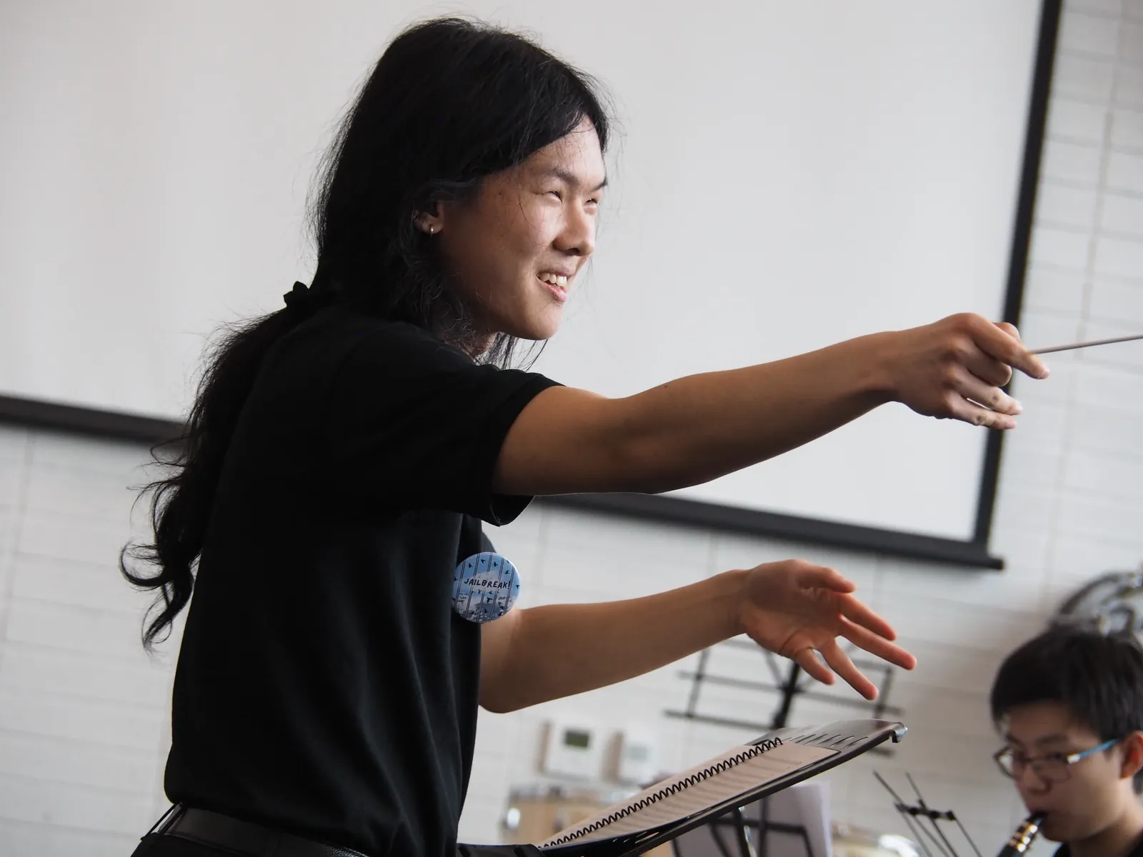 Me conducting a band
